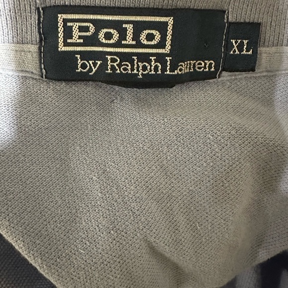Men’s Ralph Lauren size XL pre own as is polo shirt blue pocket logo - Picture 3 of 3